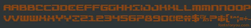Troopersacadcond Font – Brown Fonts on Black Background
