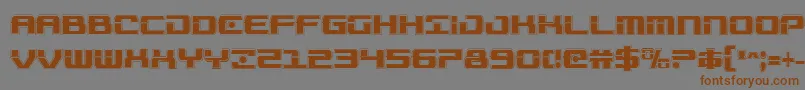 Troopersacadcond Font – Brown Fonts on Gray Background