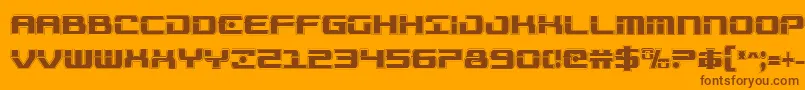 Troopersacadcond Font – Brown Fonts on Orange Background