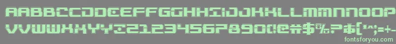 Troopersacadcond Font – Green Fonts on Gray Background