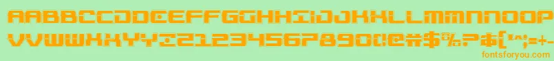Troopersacadcond Font – Orange Fonts on Green Background