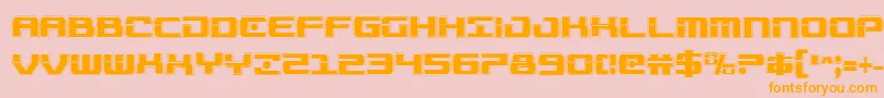 Troopersacadcond Font – Orange Fonts on Pink Background