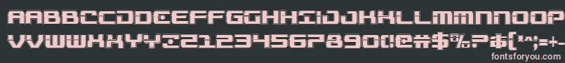 Troopersacadcond Font – Pink Fonts on Black Background