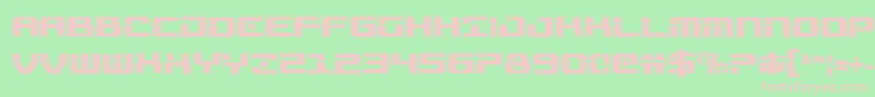 Troopersacadcond Font – Pink Fonts on Green Background