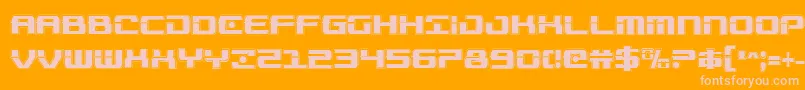 Troopersacadcond Font – Pink Fonts on Orange Background