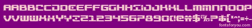 Troopersacadcond Font – Pink Fonts on Purple Background