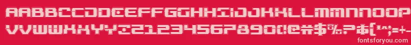 Troopersacadcond Font – Pink Fonts on Red Background