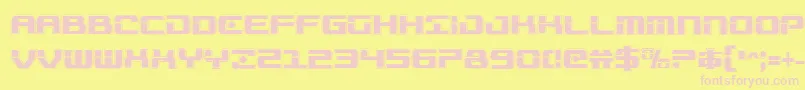 Troopersacadcond Font – Pink Fonts on Yellow Background