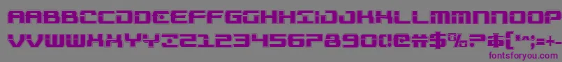 Troopersacadcond Font – Purple Fonts on Gray Background