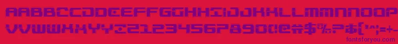 Troopersacadcond Font – Purple Fonts on Red Background