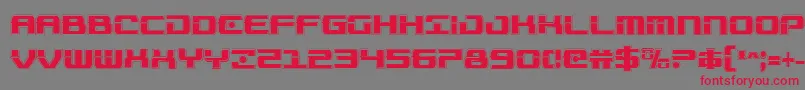 Troopersacadcond Font – Red Fonts on Gray Background