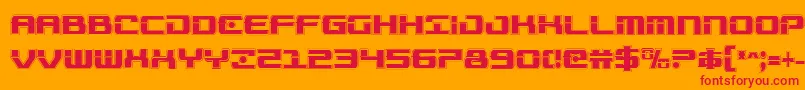 Troopersacadcond Font – Red Fonts on Orange Background