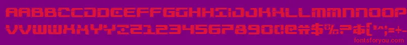 Troopersacadcond Font – Red Fonts on Purple Background