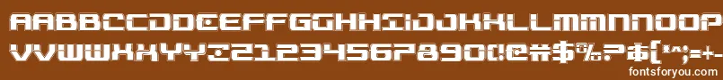 Troopersacadcond Font – White Fonts on Brown Background