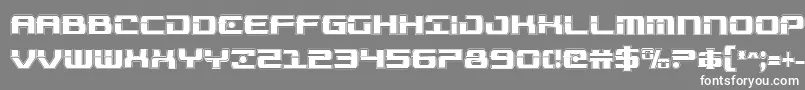 Troopersacadcond Font – White Fonts on Gray Background