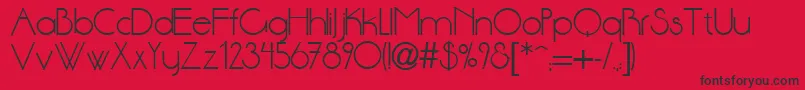 Dsstnd Font – Black Fonts on Red Background