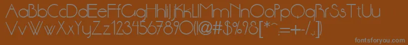 Шрифт Dsstnd – серые шрифты на коричневом фоне
