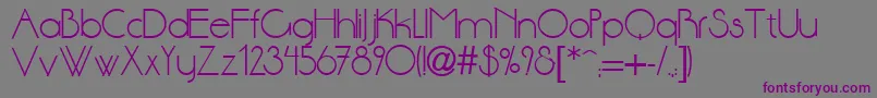 Шрифт Dsstnd – фиолетовые шрифты на сером фоне