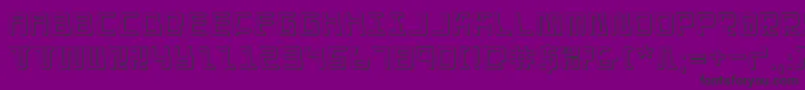 Droid Lover 3D Font – Black Fonts on Purple Background