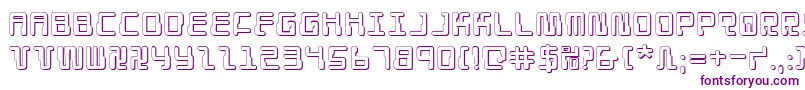 Droid Lover 3D Font – Purple Fonts