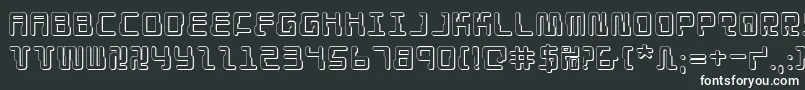 Шрифт Droid Lover 3D – белые шрифты