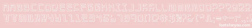 Droid Lover 3D Font – White Fonts on Pink Background