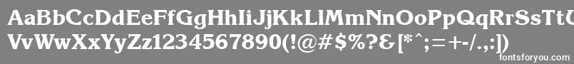 KorinB Font – White Fonts on Gray Background