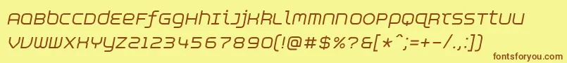 Lisätietoja AspirinAdvanceitalic-fontista AspirinAdvanceitalic-fontti – ruskeat fontit keltaisella taustalla
