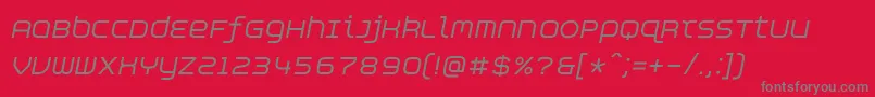 AspirinAdvanceitalic Font – Gray Fonts on Red Background