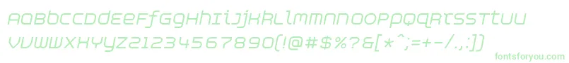 AspirinAdvanceitalic-fontti – vihreät fontit