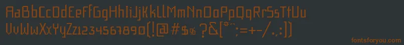 Fonte F1SecuenciaQuadFfpDefharo – fontes marrons em um fundo preto