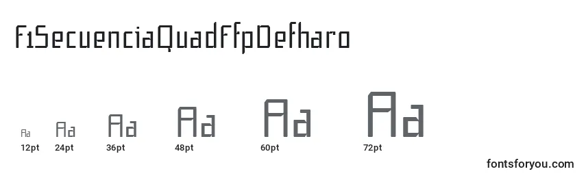 Größen der Schriftart F1SecuenciaQuadFfpDefharo