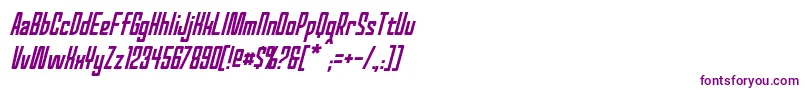 RedWorldItalic Font – Purple Fonts on White Background
