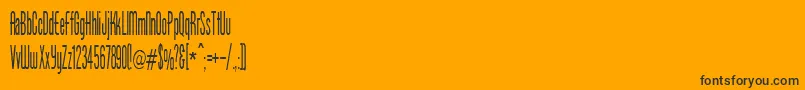 BorzoiMedium Font – Black Fonts on Orange Background