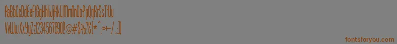 BorzoiMedium Font – Brown Fonts on Gray Background