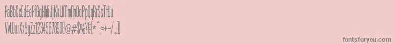 BorzoiMedium Font – Gray Fonts on Pink Background