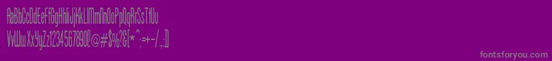 フォントBorzoiMedium – 紫の背景に灰色の文字