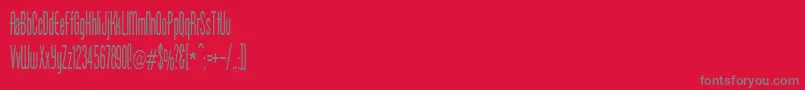BorzoiMedium Font – Gray Fonts on Red Background