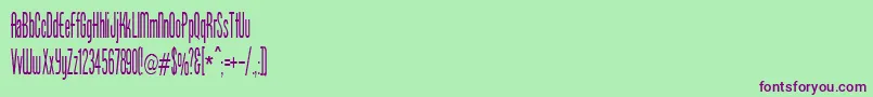 BorzoiMedium Font – Purple Fonts on Green Background