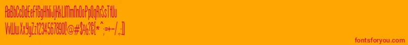 BorzoiMedium Font – Red Fonts on Orange Background
