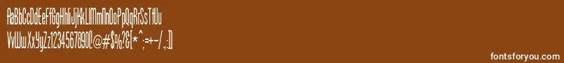 BorzoiMedium Font – White Fonts on Brown Background