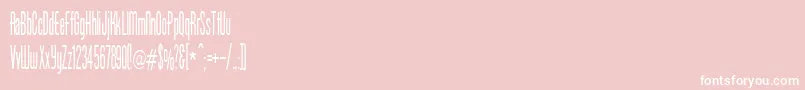 BorzoiMedium Font – White Fonts on Pink Background
