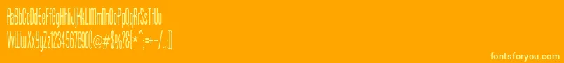 fuente BorzoiMedium – Fuentes Amarillas Sobre Fondo Naranja
