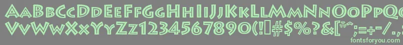 Leetoscaniniinlinesh Font – Green Fonts on Gray Background