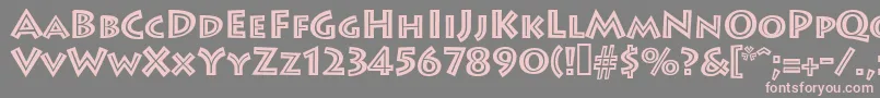 Leetoscaniniinlinesh Font – Pink Fonts on Gray Background