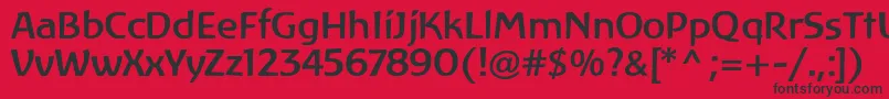 fuente LinotypeAtlantisMedium – Fuentes Negras Sobre Fondo Rojo