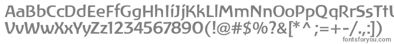 Шрифт LinotypeAtlantisMedium – серые шрифты на белом фоне
