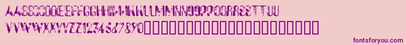 SucataSpacial Font – Purple Fonts on Pink Background