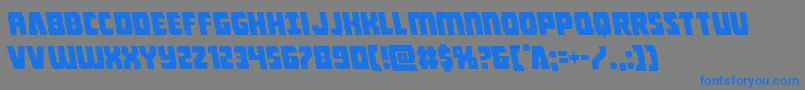 Intergalacticleft-Schriftart – Blaue Schriften auf grauem Hintergrund