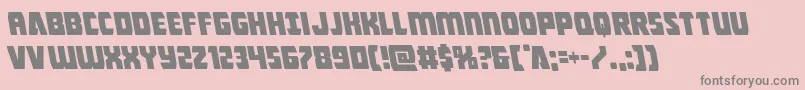 Intergalacticleft-Schriftart – Graue Schriften auf rosa Hintergrund
